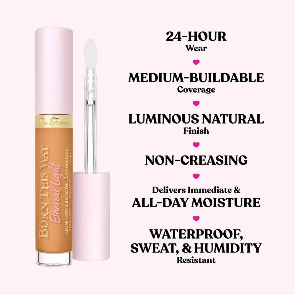 Too Faced Born This Way Ethereal Light Smoothing Concealer Biscotti NEW Vegan